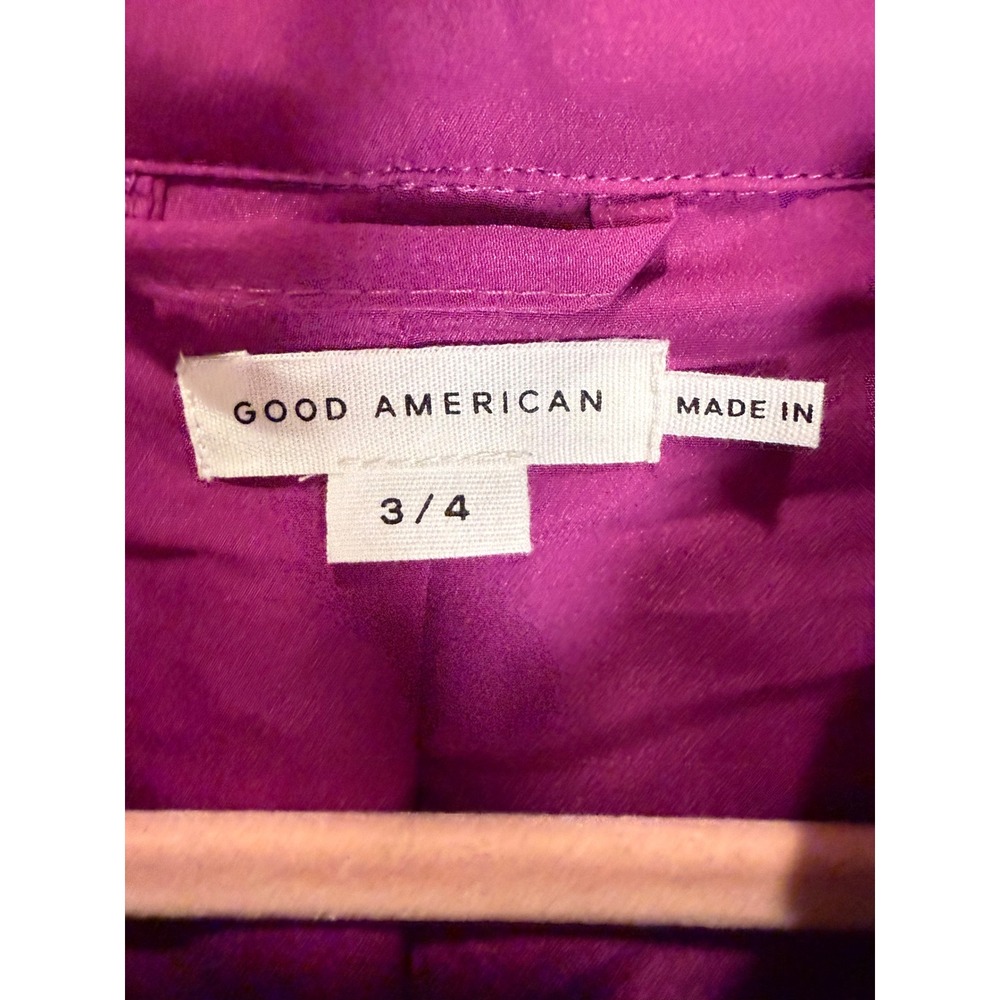 Good American Plaid Sherpa Long Shacket Coat NWT Oversized Cabincore Gorpcore - Picture 4 of 9